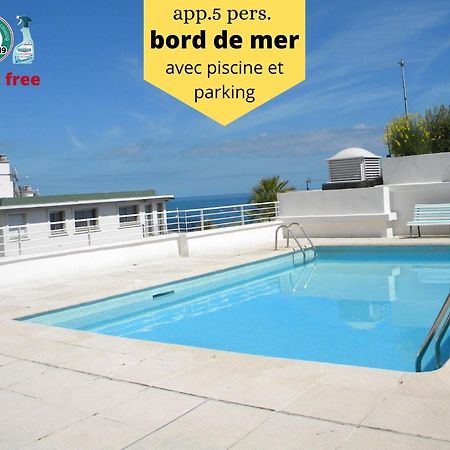 App Le Rocazur Avec Piscine Et Parking En Bord De Mer A 500M Du Centre Ville Menton Exteriör bild